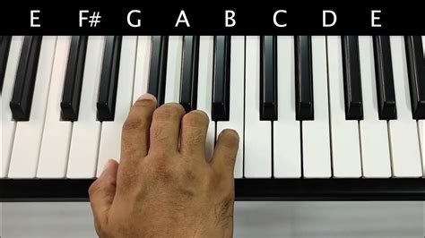 E Minor Scale Eminor Scale Piano Pianotutorial Aj88 Youtube