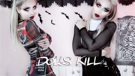 Dolls Kill Try On Haul 🦇 Halloween Costumes Widow Delias Koi Footwear Alchemy Gothic