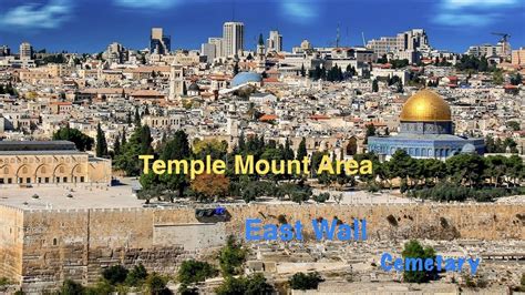 Temple Mount Area Jerusalem P Panoramic View From Mount Of Olives