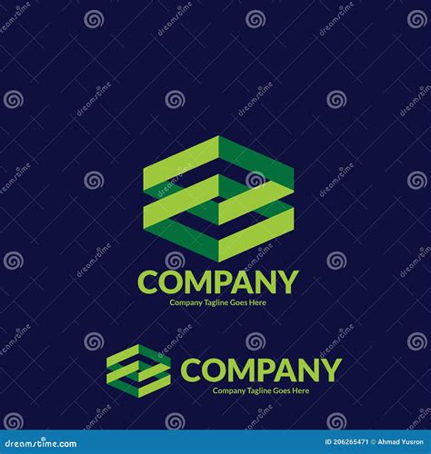 Abstract Modern Geometric Business Logo Concept Stock Illustration