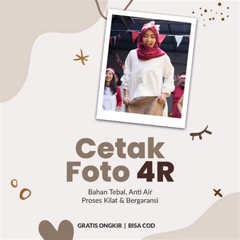 Jual CETAK FOTO 4R CUSTOM BACKGROUND LAMINASI GLOSSY ATAU DOFF FOTO