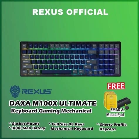 Jual Rexus Daxa M X Ultimate Keyboard Gaming Mechanical M X M