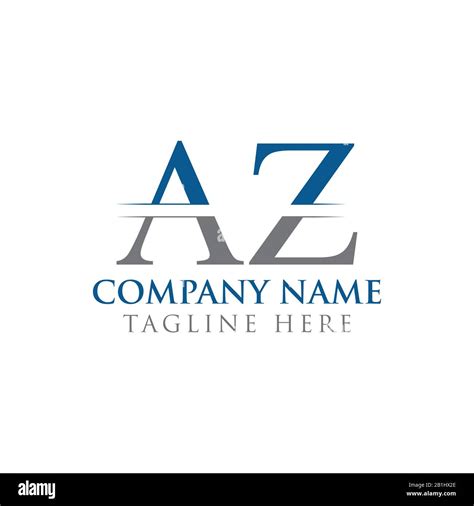 Initial AZ Letter Logo With Creative Modern Business Typography Vector