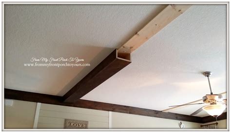 From My Front Porch To Yours How We Made Our Diy Wood Beams