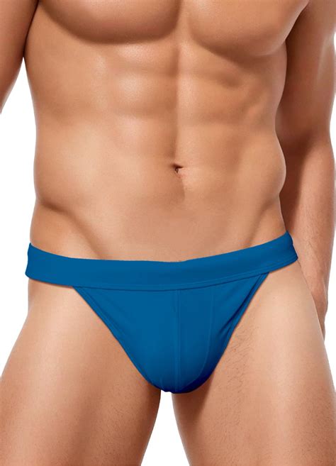 Men Swimming Surfing Thong Briefs Low Rise Drawstring G String Bikini Briefs Summer Beach