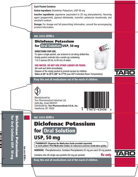 Diclofenac Oral Solution Package Insert Drugs