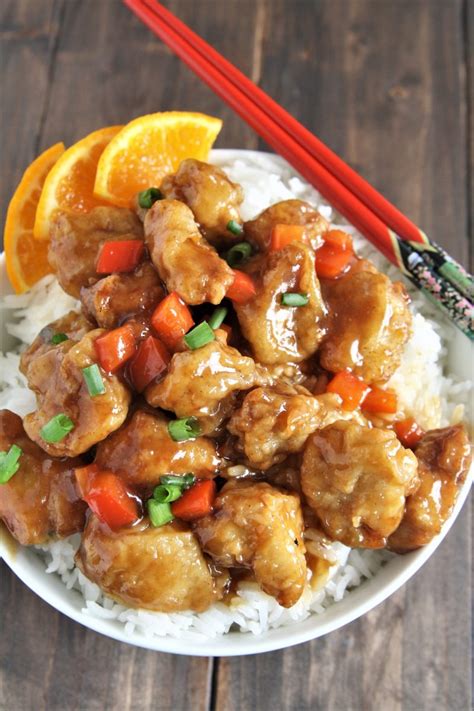 Panda Express Copycat Orange Chicken No Deep Frying The Tasty Bite