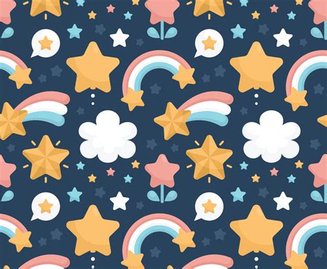 Cute Star Seamless Pattern