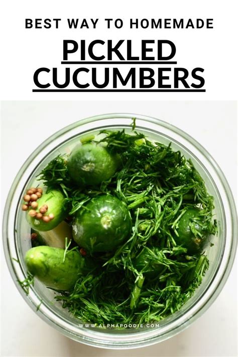 Homemade Easy Pickled Cucumbers Artofit