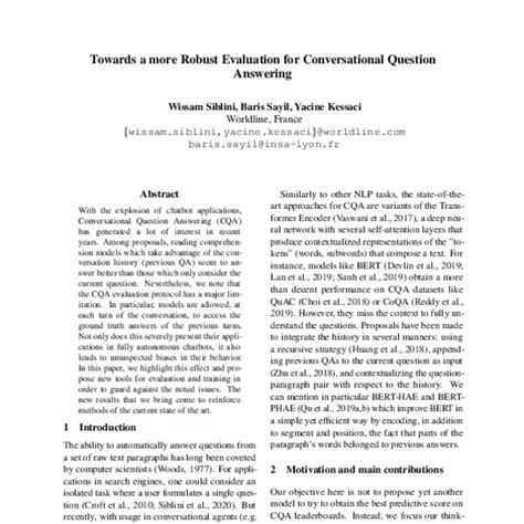 Towards A More Robust Evaluation For Conversational Question Answering