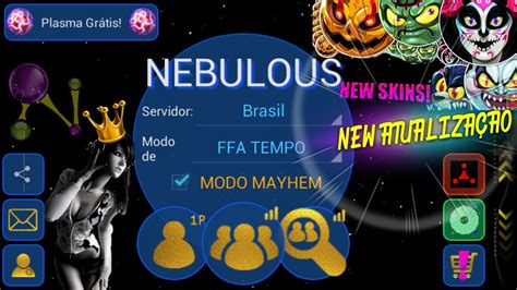 Nova Atualiza O Nebulous Gold Novas Skins Agar Io Insano K Lvl