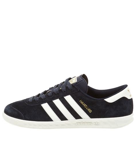 Кроссовки adidas Originals Hamburg Navy/Off White | Кроссовки, Модели, Кожа