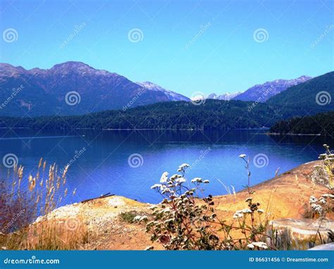 Incredible Landscape Of Mountains Lakes And Trees In Bariloche