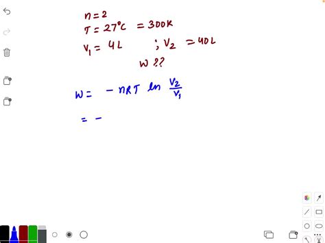 SOLVED One Mole Of An Ideal Gas Expands Isothermally And Reversibly