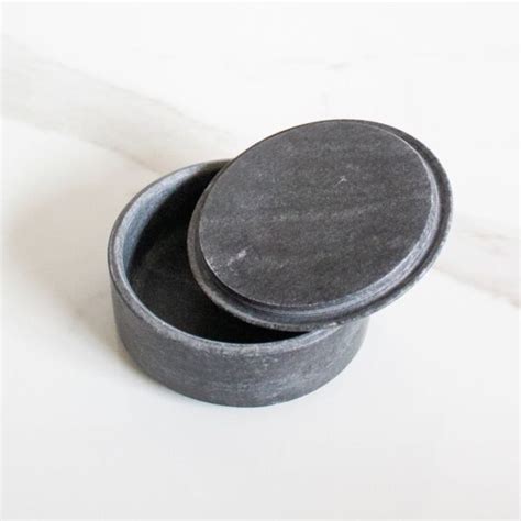 Bulgy Trinket Box Byora Homes Black Black Marble Byorahomes