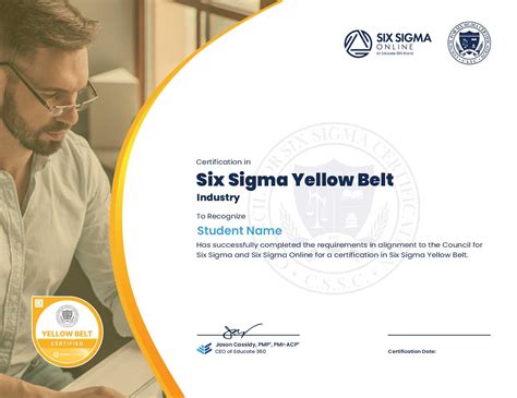 Six Sigma Yellow Belt Certification In Manufacturing Six Sigma Online