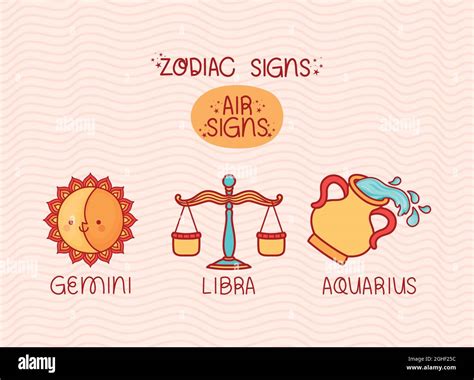 air zodiac signs Stock Vector Image & Art - Alamy