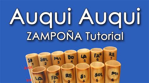 Danza Auqui auqui Tutorial para zampoña YouTube