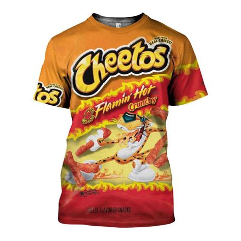 Cheetos Flamin Hot Crunchy D All Over Printed Shirts For Men Women Teepoem Ltd