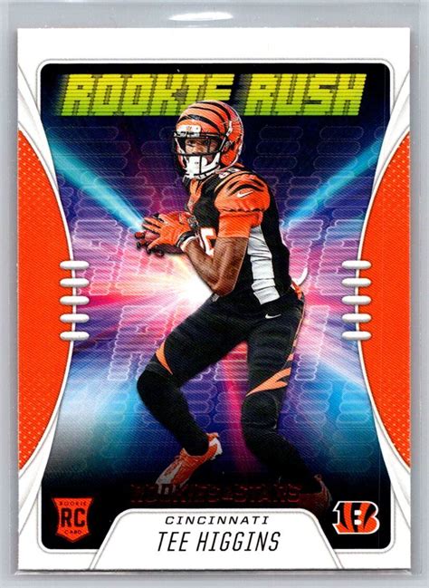 2020 Panini Rookies Stars RR 13 Tee Higgins Rookie Rush RC Bengals