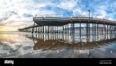 Pismo Beach California Usa January Pier That Stretches