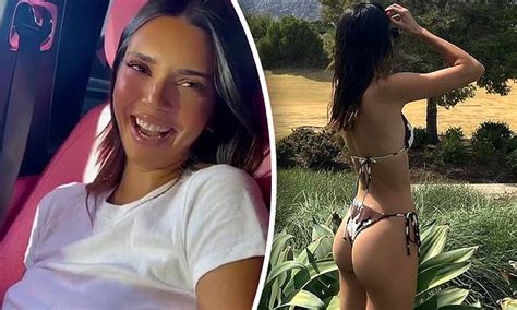 Kendall Jenner Flashes Her Frame In A Cow Print Bikini And Jokes About Thriving This Time Of