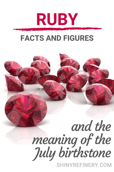 July Birthstone Meaning And Fun Facts About Ruby Gemstones