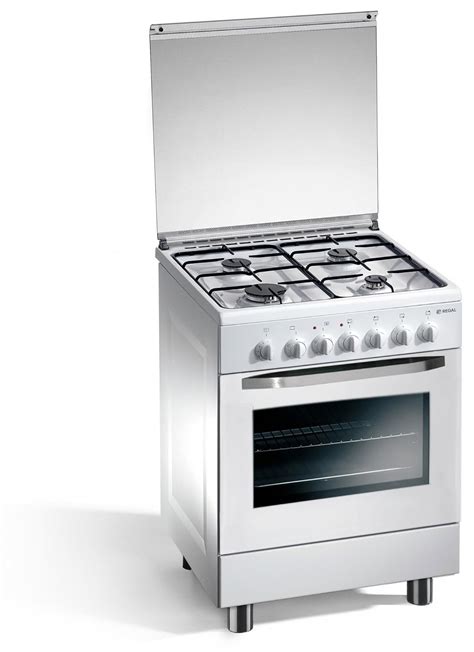 Cucina A Gas X X Cm Bianca Fuochi Con Forno Elettrico Regal