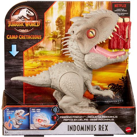Jurassic World Camp Cretaceous Feeding Frenzy Indominus Rex with Lights ...