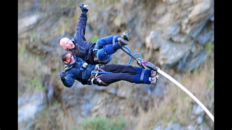 New Zealand Kawarau Bridge Tandem Bungy Jump Youtube