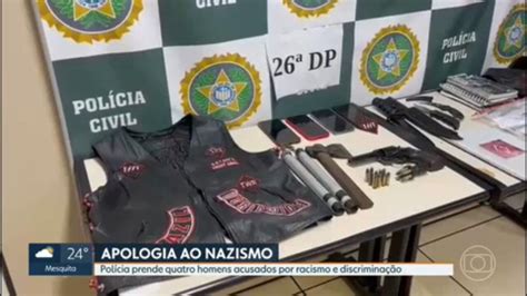 Polícia prende quatro suspeitos de apologia ao nazismo e organização