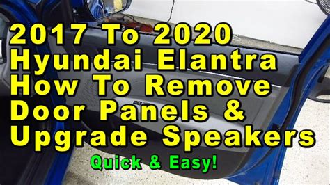 To Hyundai Elantra How To Remove Door Panels Upgrade