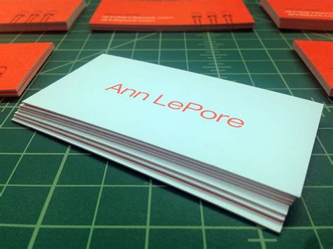 Ultra Thick Business Cards For Ann Lepore Remco Press