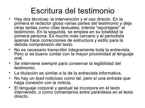 Testimonio