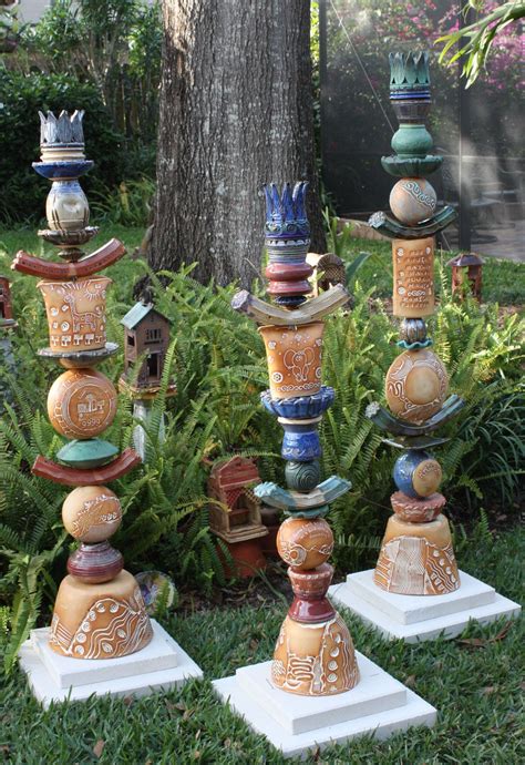 1000 Images About Ceramic Totem Poles On Pinterest Totems Garden