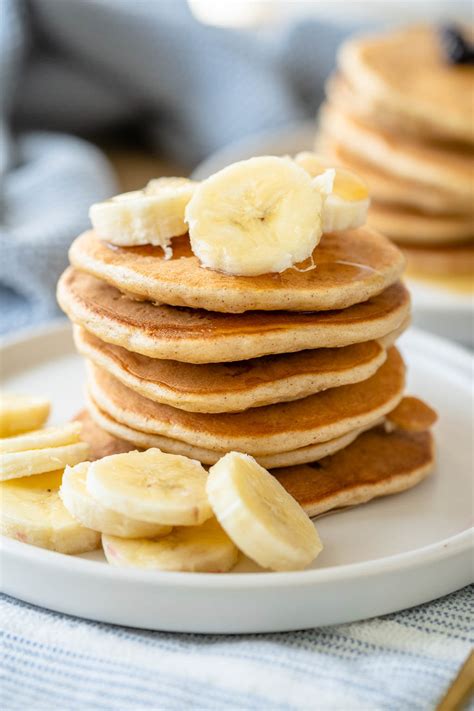 Bananen Pancakes schnell einfach für ganze Familie Einfach Malene