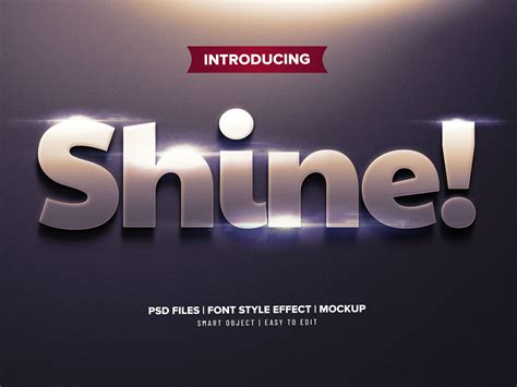 Free Metal Shine Psd Text Effect By Bamas Satria Rahman On Dribbble