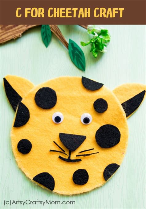 C For Cheetah Craft With Printable Template Artsy Craftsy Mom