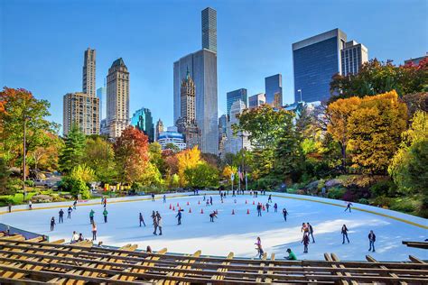 Wollman Rink, Central Park, Nyc Digital Art by Claudia Uripos - Pixels