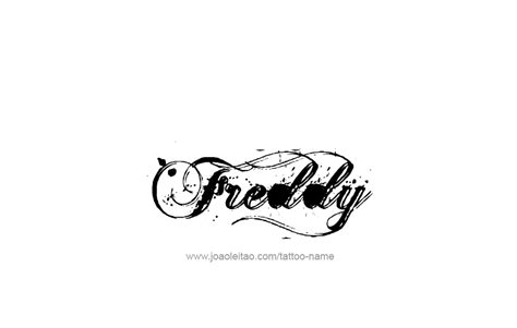 Freddy Name Tattoo Designs