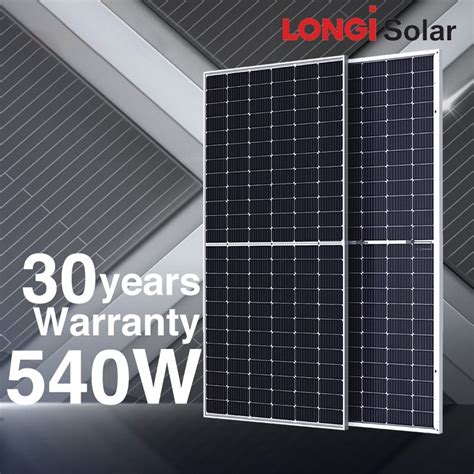 Longi Ja Jinko Solar PV Panel Double Glass Bifacial 540 W 545W 550W 555