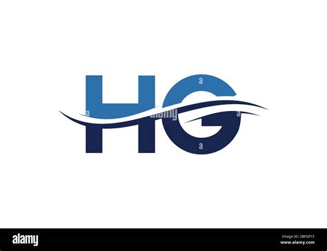 Plantilla De Vector De Diseño De Logotipo Hg De La Carta Del Monograma