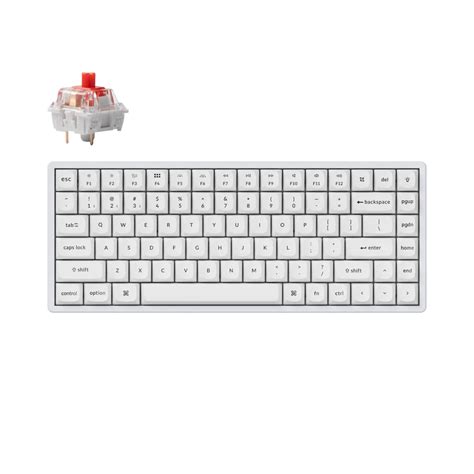 NEW Геймърска механична клавиатура Keychron K2 Pro White QMK VIA Hot