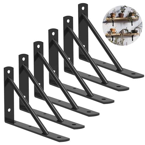 Buy Shelf Brackets 10 Inch Heavy Duty Metal Shelf Holders Industrial