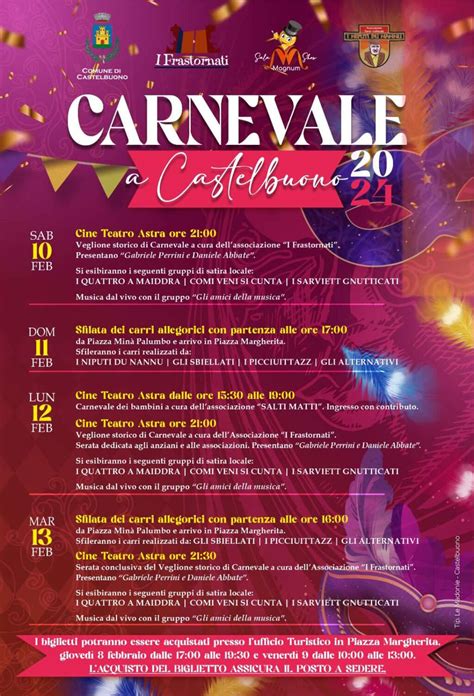 Il Carnevale Di Castelbuono Carri Allegorici Programma