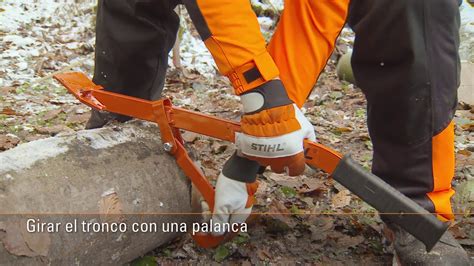 Cortar Troncos Con Motosierra En El Suelo Motosierras Stihl Youtube