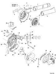 PB 201 Echo Handheld Blower SN 06001001 06999999 Parts Lookup