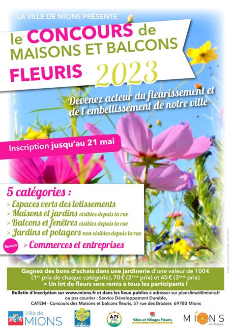 Concours Maisons Et Balcons Fleuris Ville De Mions