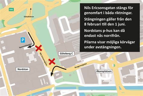 Nils Ericsonsgatan St Ngs I Fyra M Nader Trafiken Nu G Teborg