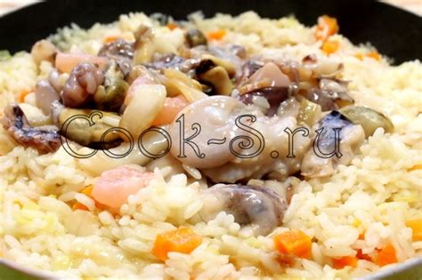 Рис с морепродуктами - Пошаговый рецепт с фото | Разное